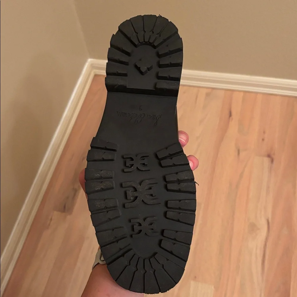 Sam Edelman Black Loafers with Gold Accent - Picture 9 of 10